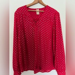 Red top XXL (20) very versatile Faded Glory